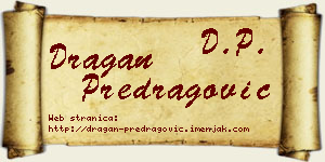 Dragan Predragović vizit kartica